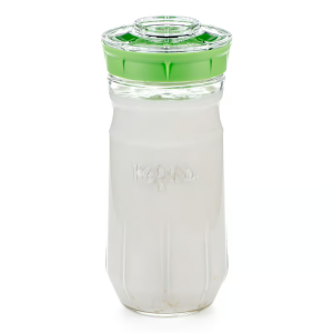 Kefirko kefirmaker 1,4 liter voor melkkefir en waterkefir – complete fermentatieset met glazen pot, zeefdeksel en accessoires