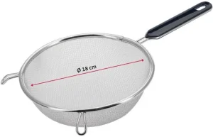Fijnmazige melkkefir zeef van 18 cm voor het zeven van melkkefirkorrels