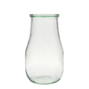 Weck Tulip glazen fermentatiepot voor het maken van melk- en waterkefir.